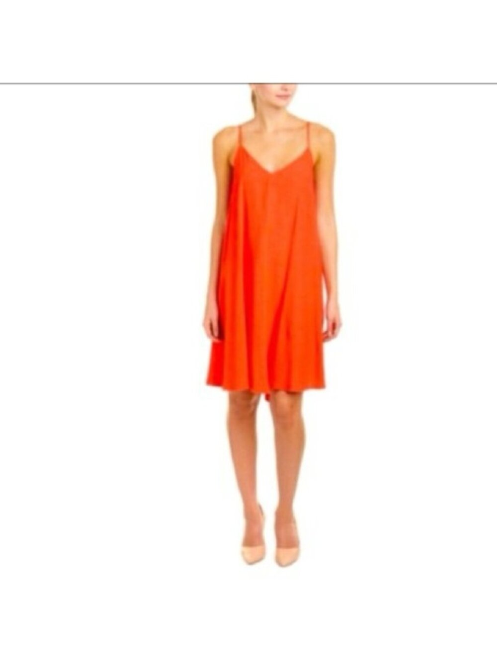 NEW N/ Nicholas Crepe Diamond Cami Dress in Poppy Red size US 2